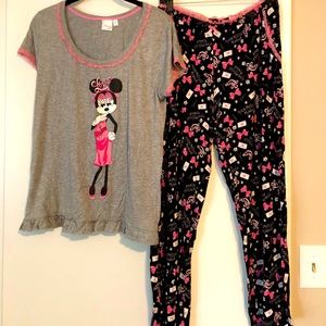Adult Disney mini mouse pj set- medium